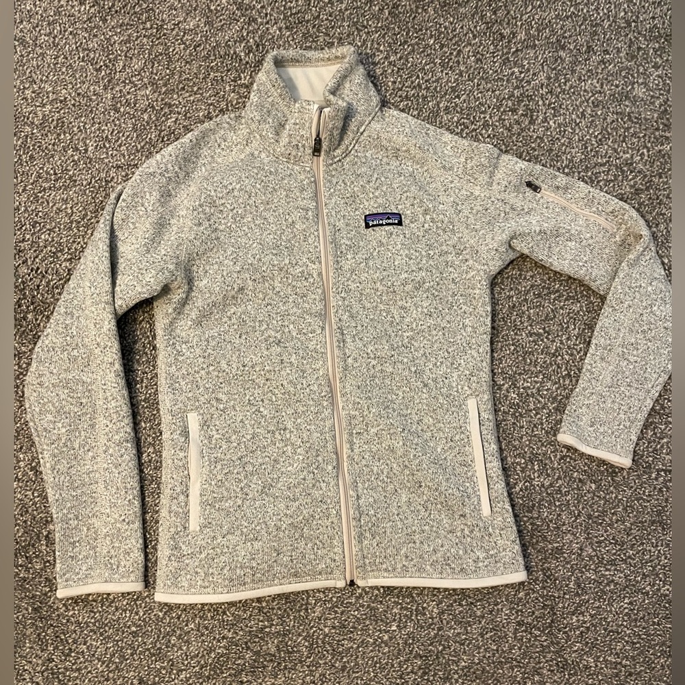 Patagonia Light Gray/Tan Teddy Jacket